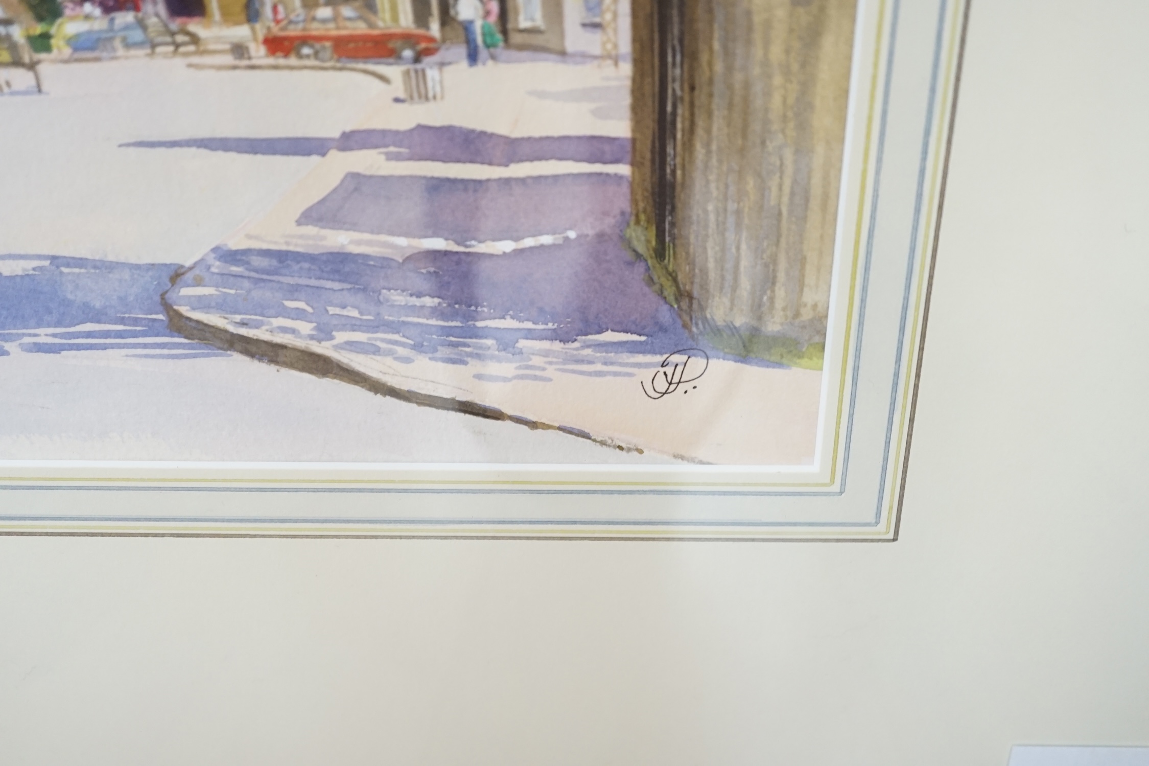 John Petts, watercolour, 'East Hoathly in Spring', signed monograms, 35 x 52cm. Condition - good